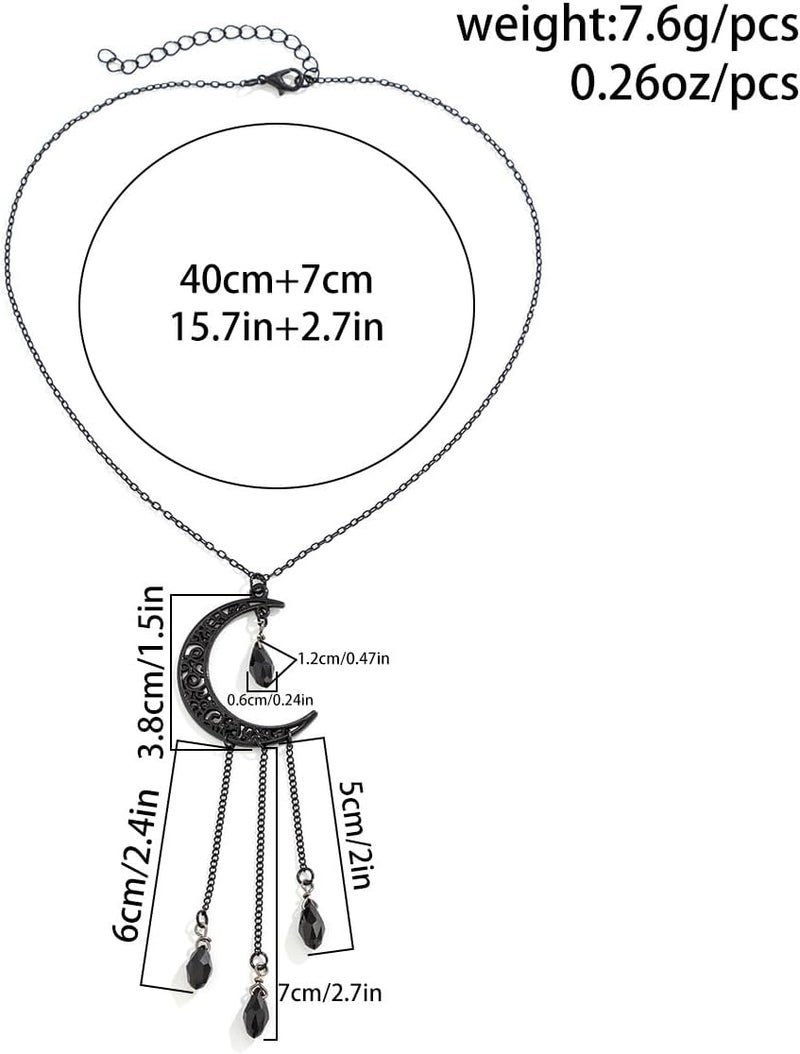 MIFYNN Vintage Gothic Blood Drop Tassel Pendant Necklace Red Water Drop Choker Necklace Punk Style Necklace Dark Tear Drop Y Necklace Halloween Necklace Jewelry for Women - Image 3